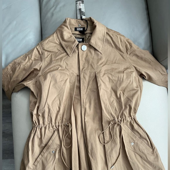 NWT - Izzue Women’s Tie-Fastening Trench Coat - Size M - Picture 3 of 10